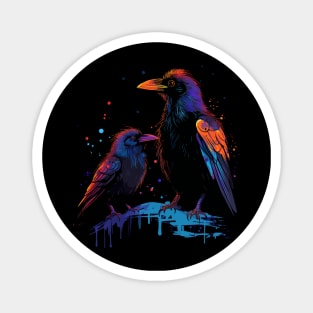 Crow Fathers Day Magnet